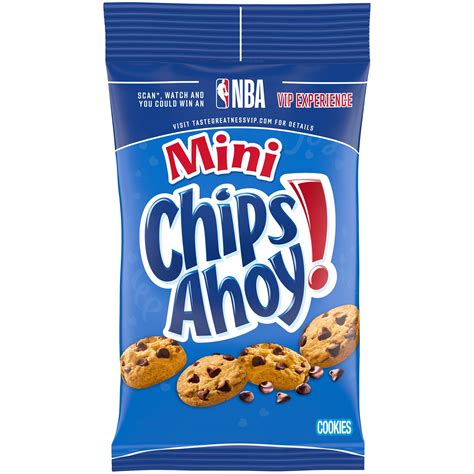 Mini CHIPS AHOY! Original Chocolate Chip Cookies, 1 Big Bag (3 oz.) - Walmart.com - Walmart.com