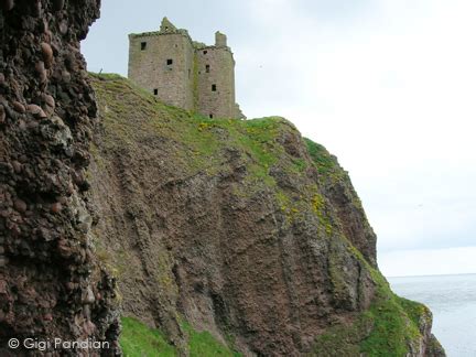 Gargoyle Girl: The Moss-Covered Dunnottar Castle Ruins