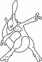 Desenho Para Colorir Pokemon Mewtwo sketch template