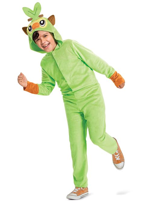 Pokémon Grookey Hooded Jumpsuit Kid's Costume