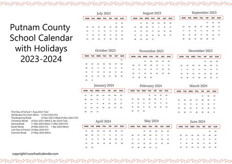 Putnam County Schools Wv 2024-25 Calendar - Adore Ardelis