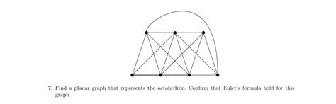 Solved 7. Find a planar graph that represents the | Chegg.com