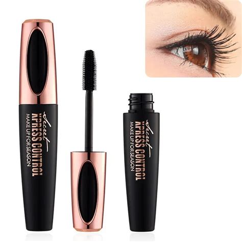 2018 Newly Makeup Eyelash Mascara Eye Lashes Makeup 4D Silk Fiber Lash Mascara New Long Curling ...