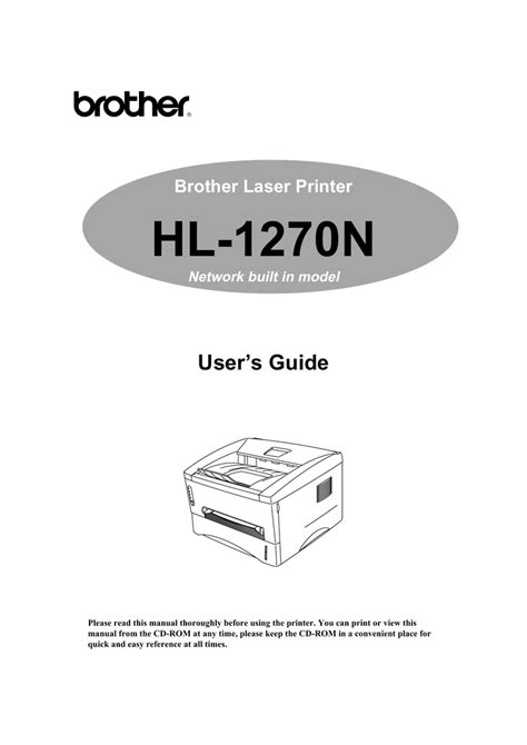 Brother printer troubleshooting user guide