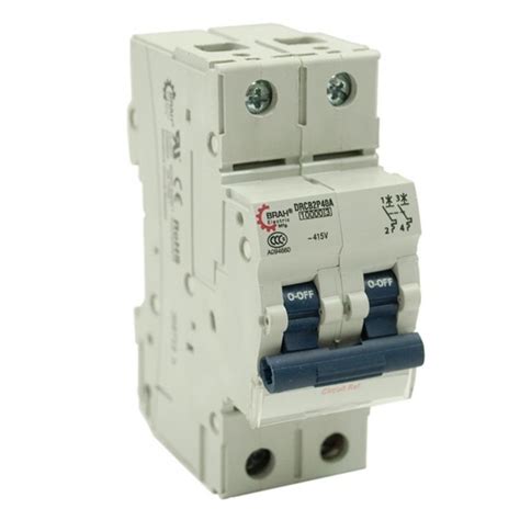 Connecticut Electric 2-Pole 4 Amp Din Rail Circuit Breaker-BEDRCB2P4A - The Home Depot