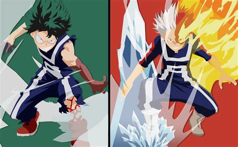 Deku VS Todoroki, So yesterday I only posted the Todoroki side, but ...