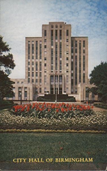 City Hall of Birmingham Alabama Postcard