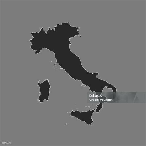 Karte Von Italien Stock Vektor Art und mehr Bilder von Computergrafiken - Computergrafiken ...