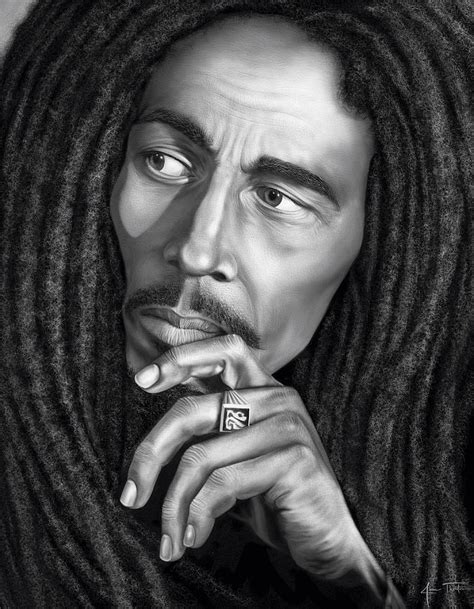 Bob Marley Portrait Digital Art by James Thornton - Fine Art America