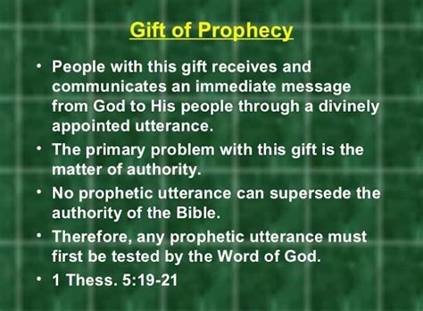 Gift of Prophecy | Spiritual gifts, Bible study topics, Bible knowledge