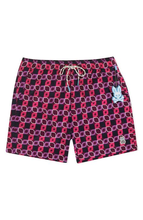 Psycho Bunny Bottoms Psycho Bunny Fitton Swim Trunks In 502 Royal Plum ...