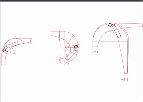 Turning radius truck in AutoCAD | Download CAD free (119.18 KB) | Bibliocad