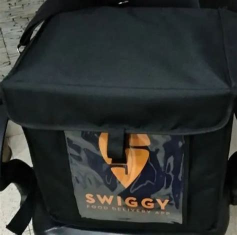 Made in India Black Swiggy Food Delivery Bag at Rs 600/piece in Noida | ID: 20911037862