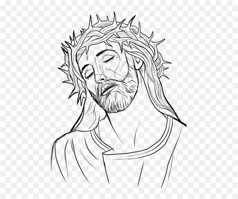 Jesus Crown Of Thorns Drawing, HD Png Download - vhv