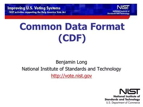 PPT - Common Data Format (CDF) PowerPoint Presentation, free download - ID:2694412