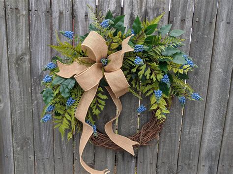 Everyday Wreath, Touch of Blue Wreath, Spring Bulb and Fern Wreath ...