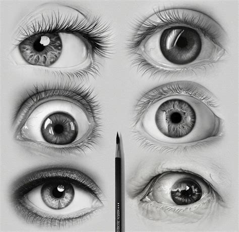 Realistic Drawing Of Eyes By Ayman Fahmy