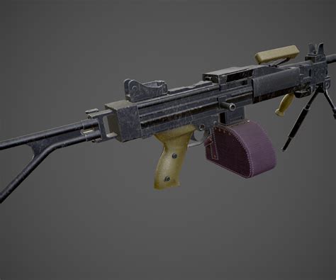 ArtStation - Negev machine gun | Game Assets