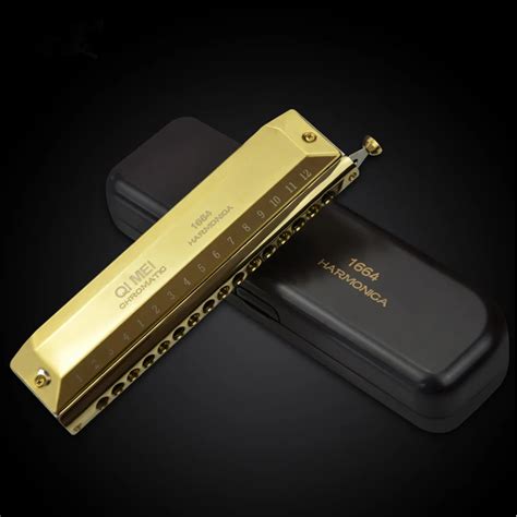 Harmonica 16 Hole 64 Tone Mouth Organ Instrument Blues Instrumentos ...