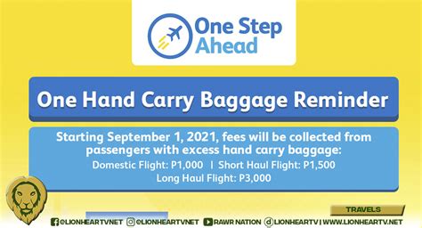 Cebu Pacific to strictly implement one carry-on baggage policy - LionhearTV