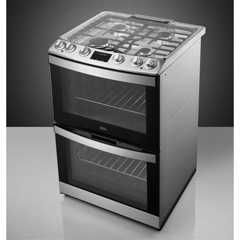 AEG CKB6540ACM 60cm Freestanding Dual Fuel Cooker - STAINLESS STEEL ...