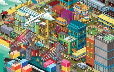 Isometric & Pixel Art Gallery - Varied Themes :: Behance