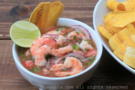 Shrimp ceviche {Ceviche de camarón} | Laylita's Recipes