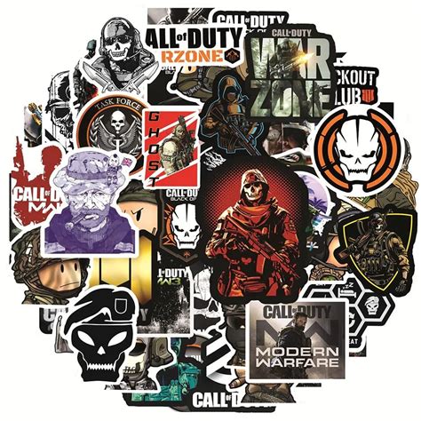 Call of Duty Stickers| 50 PCS Gaming Call of Duty Stickers Vinyl ...