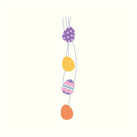 Decorative Easter egg border vector illustration 21583247 Vector Art at Vecteezy