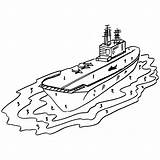 Coloring Aircraft Carrier Pages Bush Cvn Ship Plane Take Off Battleship  sketch template