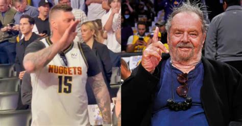 Nikola Jokic's Brothers Heckle Jack Nicholson At Playoff Game