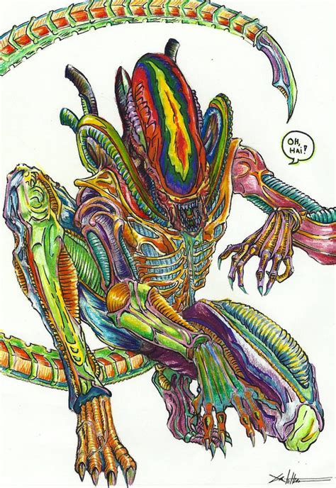 Technicolor Xenomorph by ChrisOzFulton on DeviantArt