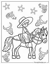 20 Cowboy Coloring Pages Free PDF Printables sketch template