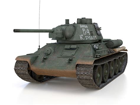 T-34-76 - Model 1943 - Soviet medium tank - B4 3D model | CGTrader