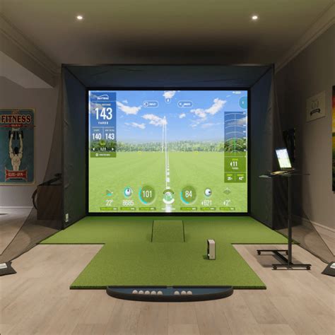 Home Golf Simulator, Indoor Golf Simulator, Golf Mats, Golf Room, Golf Decor, Golf Drills, Golf ...