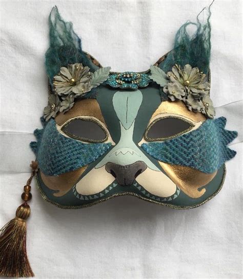 Pretty cat masquerade mask. Smart masquerade mask. Cat mask. | Etsy in ...