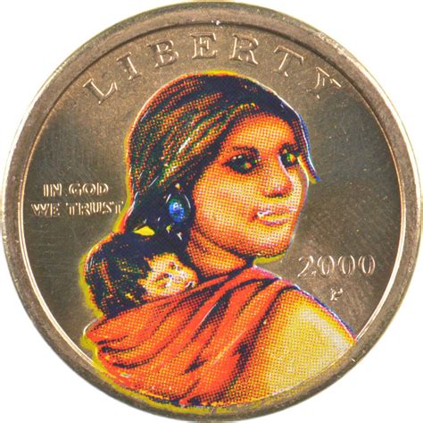 Custom - COLORIZED - 2000-P Sacagawea Dollar - High Collectible ...