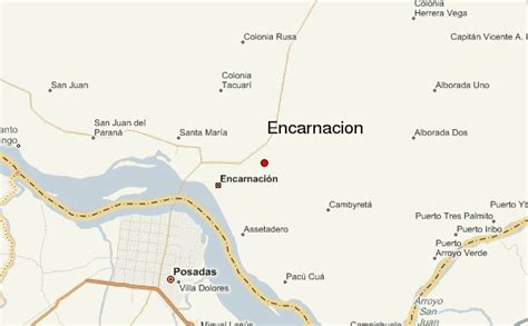 Encarnacion Map Paraguay - ToursMaps.com