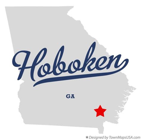 Map of Hoboken, GA, Georgia