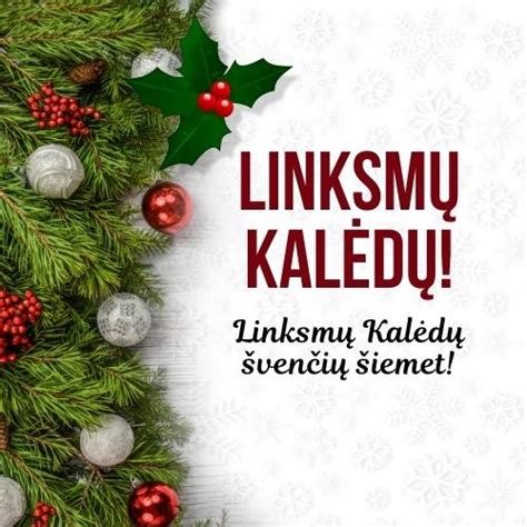 How to Say ‘Merry Christmas’ In Lithuanian Language