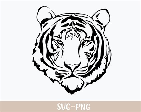 Tiger Svg Tiger Png Tiger Printable Tiger Clipart Tiger - Etsy