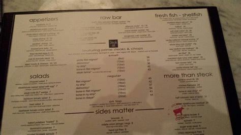 Menu at Steak 44 pub & bar, Phoenix