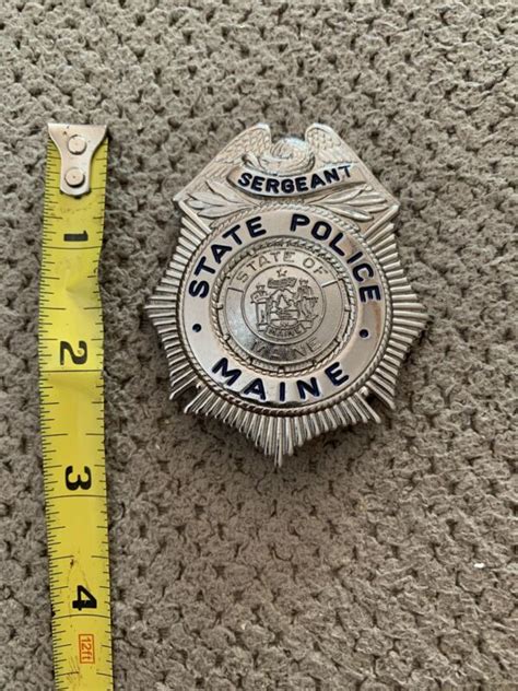 Maine State Police Badge -- Antique Price Guide Details Page