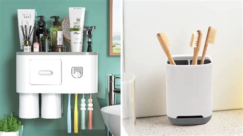 6 Toothbrush And Toothpaste Holder Options To Tidy Any Bathroom