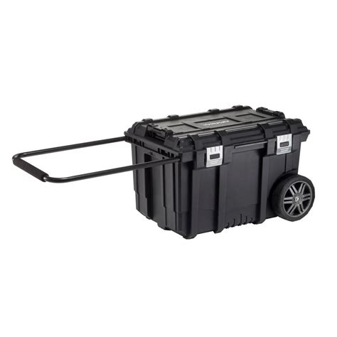 Husky 26-inch Connect Rolling Tool Storage Box Black | The Home Depot ...