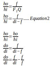 Equation of converging (convex) lens - Physics