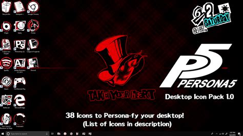 Persona 5 Desktop Icon Pack (Version 1.0) by FrozenVayne on DeviantArt