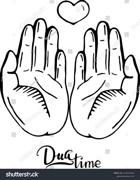 Prayer Dua Praying Hands Islam Symbols: stockvector (rechtenvrij) 2140103563 | Shutterstock