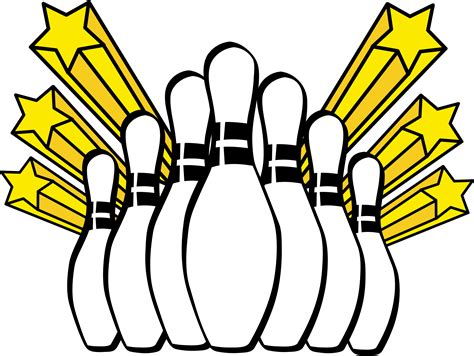 Bowling ball and pins clipart clipart image #21289