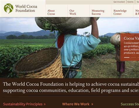 World Cocoa Foundation Website Design (5) | Images :: Behance